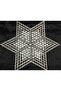 1 Piece Hoop Work Beaded Star Napkin Lace Tsrm17-1