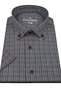 Men's Brown Short Sleeve Classic Cut Collar Buttoned Single Pocket Shirt - 4