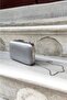Platinum Satin Evening Dress Portfolio Box Bag - 2