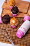 Pink Polka Dot 50-Piece Cake Mold, 7x3.5 mm Muffin Mold that Does Not Disintegrate in the Oven, Cupcake Stand Capsule