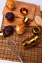Gold Shiny Coating 25-Piece Cake Mold 6.5x4 cm Golden Yellow Muffin Cupcake Capsule