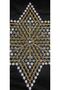 Star Patterned Lace Work - Beaded Pulley Napkin Tsrm10-1 - 2