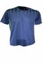 Men's Navy Blue Neon Green Printed Casual Fitness Sports Running T-Shirt - 2