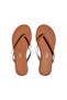 Women's Heelless Tan Color Flip Flops - 2