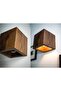 Hüma Design Reflection Designed Downward Directional Wooden Living Room Wall Sconce Chandelier - 5