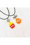 Hamburger French Fries Friendship Best Friends Necklace - 3