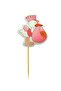 Pink Stork with Hat Welcome Baby Themed Toothpick Ornament 10 Pieces - 4