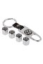 Volkswagen Caddy 2016-2021 Stainless Steel Valve Cover and Keychain Set Chrome Color