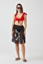 Ays Home Black Cat Patterned Skirt Beachwear - 3