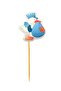 Blue Stork with Hat Welcome Baby Themed Toothpick Ornament 10 Pieces - 4