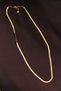 Steel Gold Color Italian Chain Necklace - 2