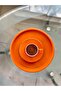 Metal Orange Single Decorative Tea, Coffee and Cake Service Presentation Tray 23 Cm - 4