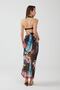 Ays Home Tropical Pattern Claret Red Pareo Beach Dress - 6