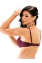 Women's Burgundy Supported Comfort Bra Mb13300-d - 4
