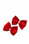 Red Satin Crystal Stone Buckle Set of 2