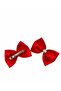 Red Satin Crystal Stone Buckle Set of 2 - 3
