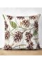 Digital Printed Modern Rectangular Pillow Throw Pillow Cover with Cone Pattern on White Background