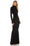 Women's Fishtail Turtleneck Silk Jersey Maxi Dress - 2