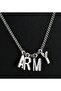 Bts Sleeve Detailed Sweatshirt Necklace Socks Set of 3 - 4