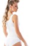 Women's White Plain Undershirt - 2