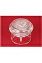 Metal Door Floor Bumper 3.5 cm Stopper Transparent 2 Pack - 2