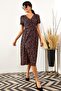 Women's Black-Powder Front Belted Buttoned Shirt Dress ELB-19001430 - 3