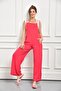 Women's Black Pocket Strap Casual Flowy Jumpsuit