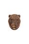 Natural Wood MDF Laser Cut Rustic Living Room Sconce Wall Decoration with Brown Bear Head Design (bulb Included)