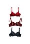 Women's Non-Padded Underwire 3-Piece Bra - 3