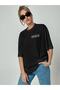Unisex Black Osaka Japan Printed Oversize Tshirt - 4