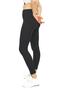 High Waist Ribbed Leggings / Black Ribbed Leggings - 3
