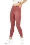 High Waist Ribbed Leggings / Ribbed Dusty Rose Leggings - 3