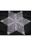 1 Piece Pulley Work Beaded Star Napkin Lace Tsrm25-1