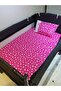 12 Piece Baby Sleeping Set with Mosquito Net for 70x110 Park Crib - Pink Crescent Star Pattern (Excluding Crib) - 5