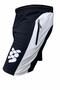 Men's Black and White Pieced White Printed Unlined Pocket Sports Running Walking Fitness Shorts - 2