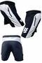 Men's Black and White Pieced White Printed Unlined Pocket Sports Running Walking Fitness Shorts - 3