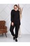 Women's Solid Color Plus Size Two-Thread Suit - 3