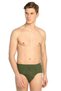 Men's Black Colored 12 Pieces Combed Cotton Slip Panties 34502 - 4