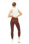 High Waist Ribbed Tights / Ribbed Brown Leggings - 2