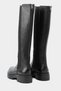 Women's Black Genuine Natural Leather Boots Size 36-41 - 3
