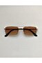 Brown Gold Square Glasses