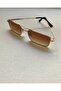 Brown Gold Square Glasses - 4