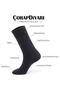 Premium 6-Pack Stitch-Free Transitional Bamboo Men's Socks - Navy Blue - 3