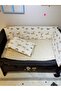 12 Piece Baby Sleeping Set with Mosquito Net for 70x110 Park Crib - Brown Crescent Star Pattern (Excluding Crib) - 6
