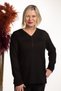 Women's Black V-Neck Mother's Blouse