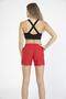 Women's Red Medium Length Quick Drying Swimsuit Swim Shorts with Two Side Pockets - 4