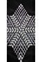 1 Piece Pulley Work Beaded Star Napkin Lace Tsrm25-1 - 2