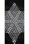 Beaded Star Pattern Pulley - 3 Piece Lace Napkin Tsrm25-3 - 2