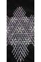 Beaded Star Pattern Pulley Napkin - 12 Pieces Lace Tsrm26-12 - 2
