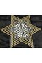 1 Piece Pulley Work Beaded Star Napkin Lace Tsrm27-1
